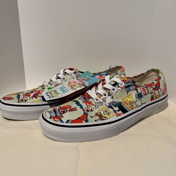 Vans Authentic Era Spongebob All Characters Canvas Customs Sneakers W 7.5 M 6 - Picture 2 of 10